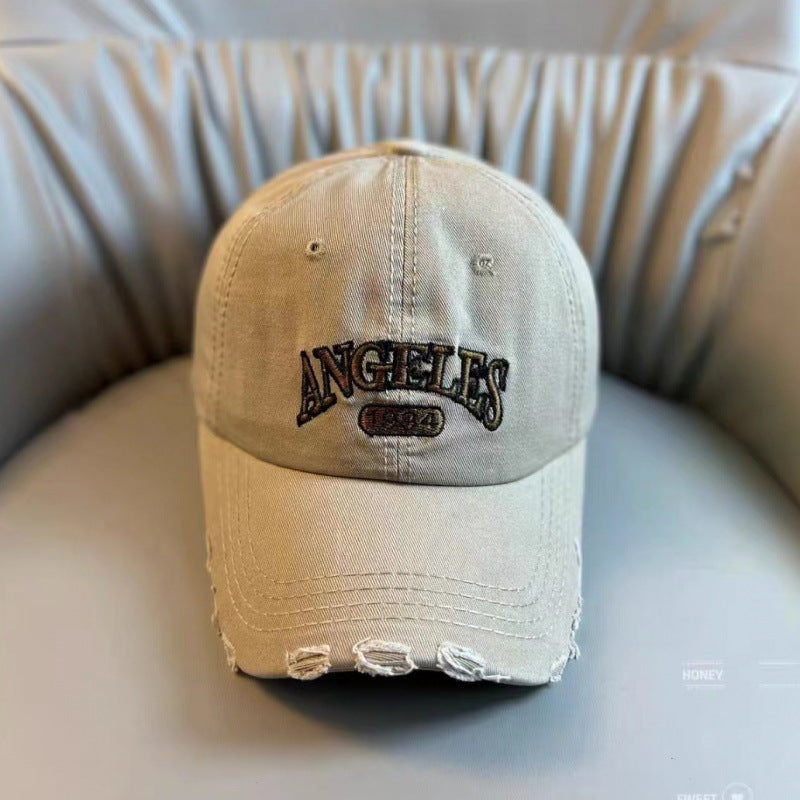 Women's Distressed Vintage-Style Adjustable Baseball Cap Kalsten