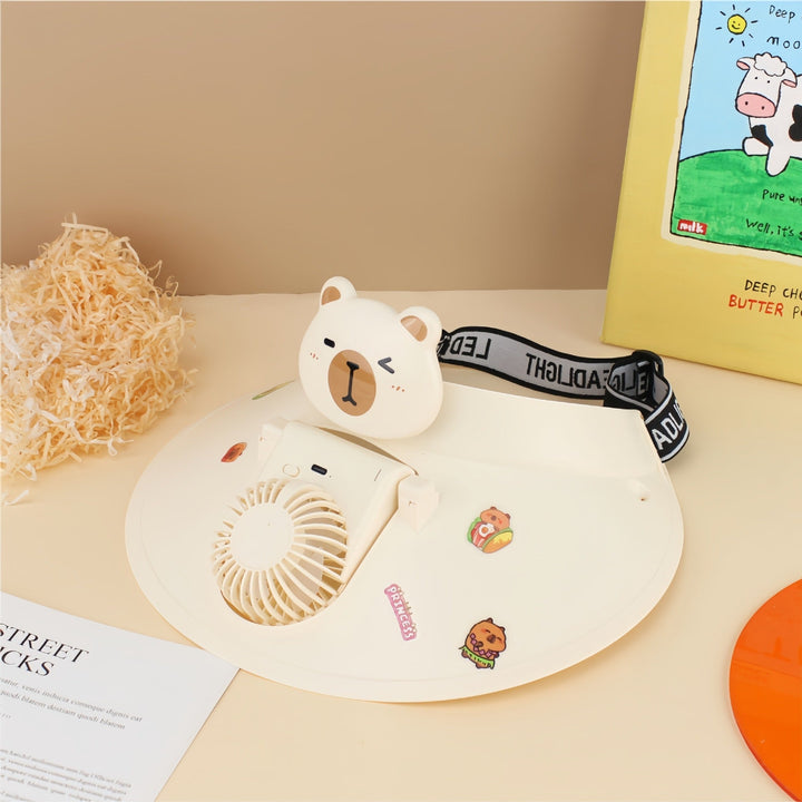 Ladies Portable Hand Fan with Cute Animal Design Kalsten