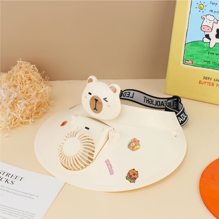 Ladies Portable Humorous Fan with Cute Animal Design Kalsten