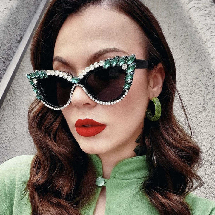 Women's extravagant Cat-Eye sunglasses with sparkling rhinestone embellishment Kalsten