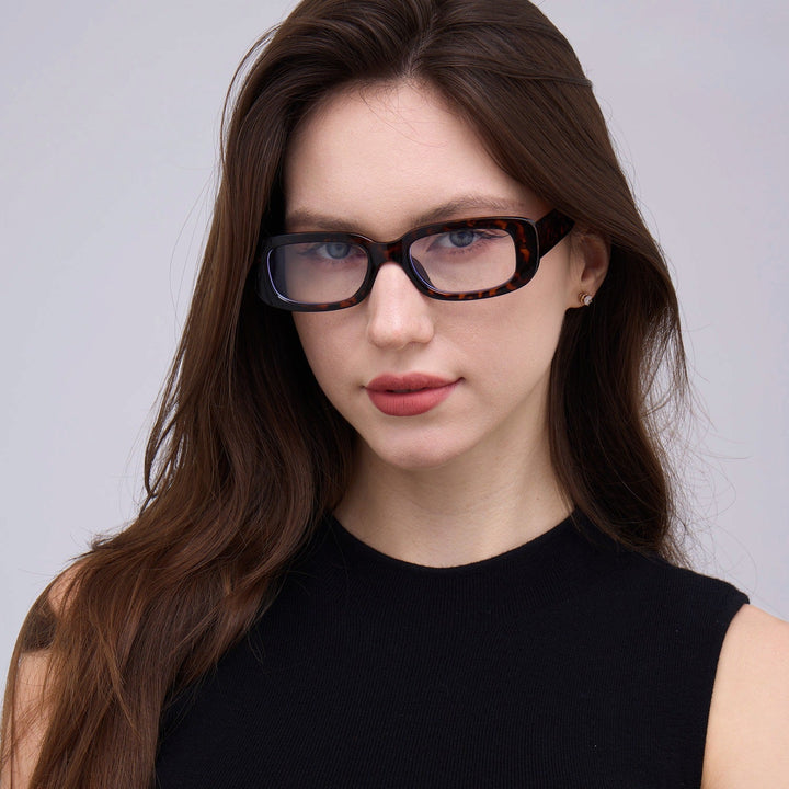 Women's square glasses with modern acetate frame Kalsten