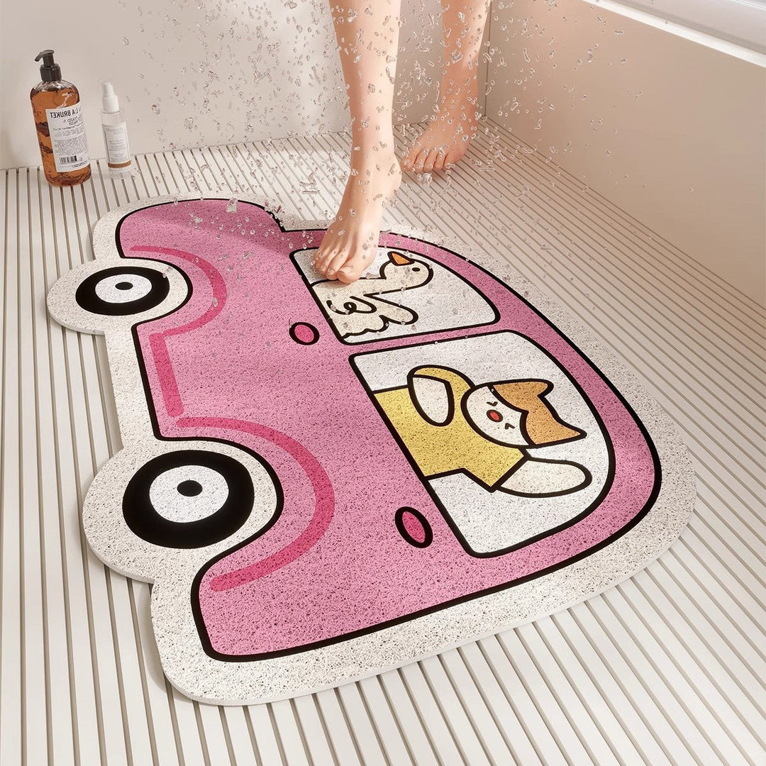 Playful Pet-Themed Bath Mat Kalsten