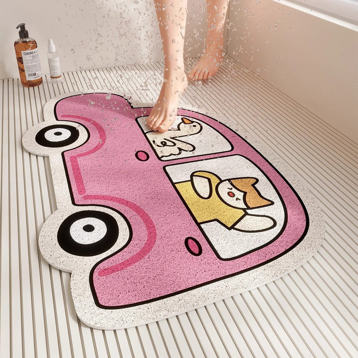 Playful Pet-Themed Bath Mat Kalsten