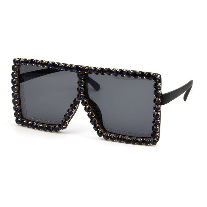 Women's oversized sunglasses with sparkly crystal frame Kalsten