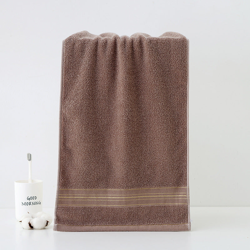 High-Quality Terry Bath Towel With Elegant Stripe Border Kalsten