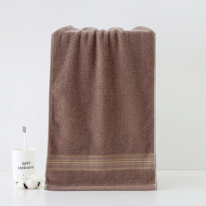 High-Quality Terry Bath Towel With Elegant Stripe Border Kalsten