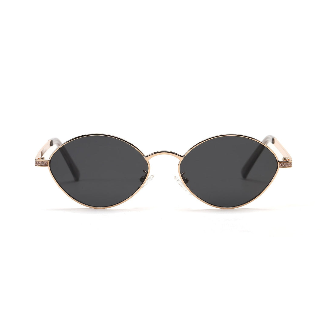 Women's fashionable round sunglasses with luxurious accents Kalsten