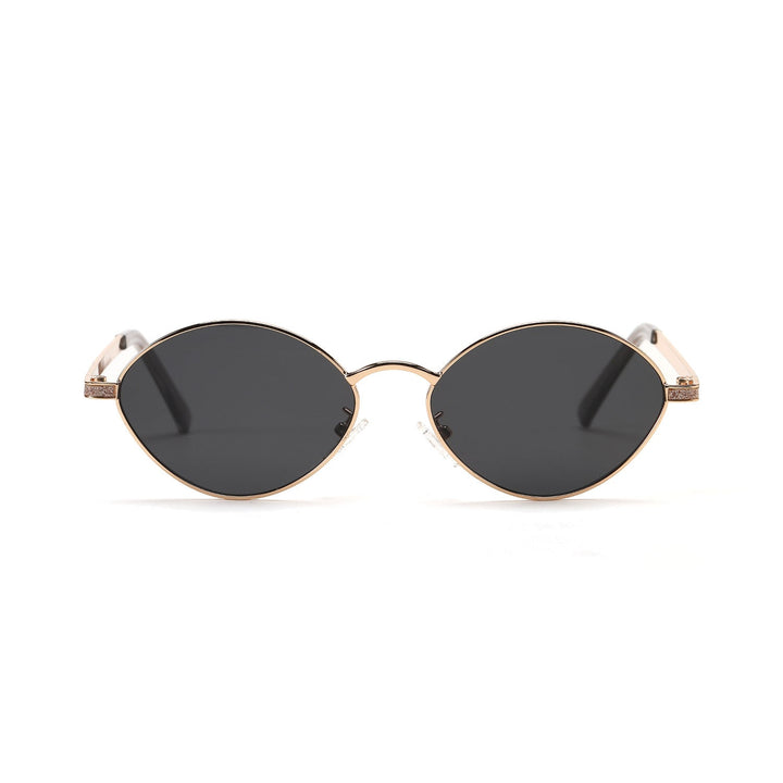 Women's fashionable round sunglasses with luxurious accents Kalsten