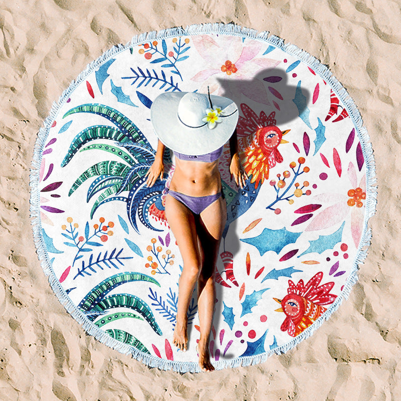 Rundstrand towel with unique sunset design Kalsten