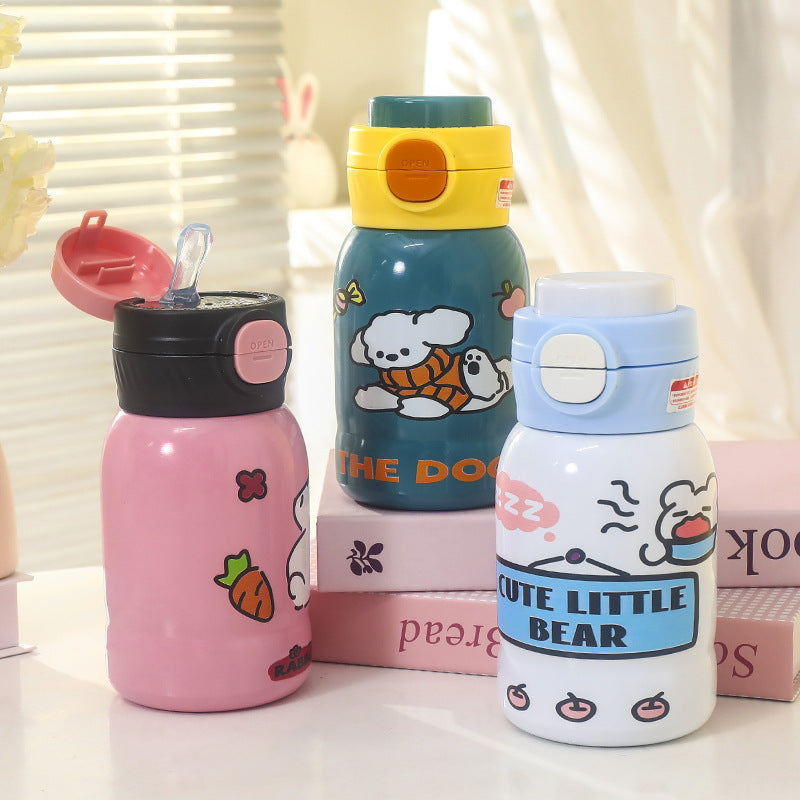 Unisex Waterproof Drinking Bottle with Cute Bear Design Kalsten