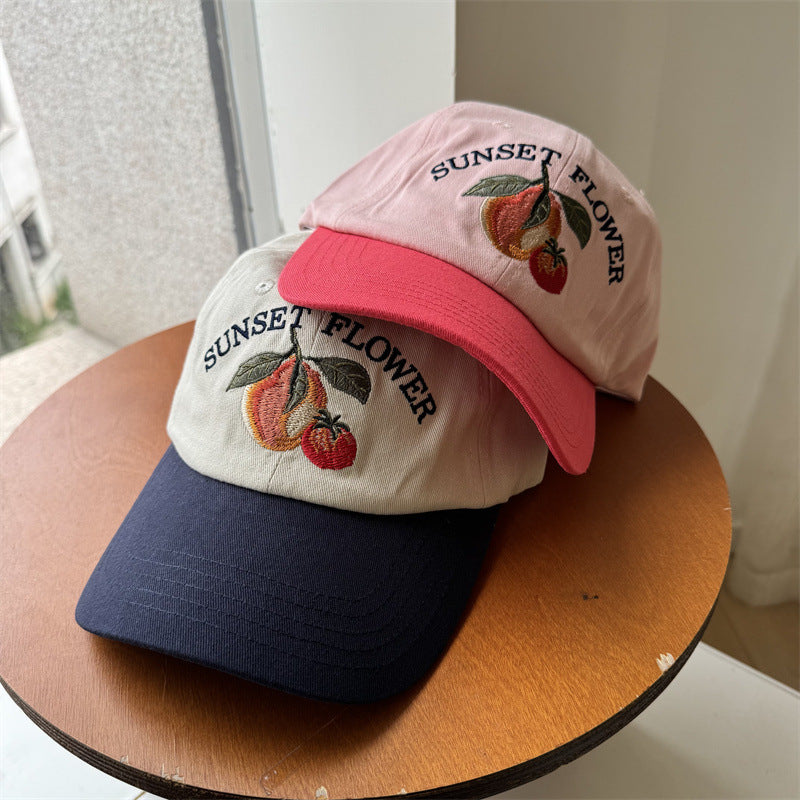 Women's Embroidered Fruit-Themed Baseball Cap Kalsten
