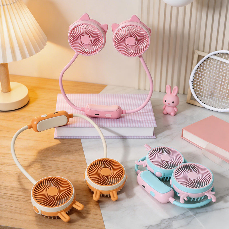 Ladies wearable neck fan with dual design Kalsten