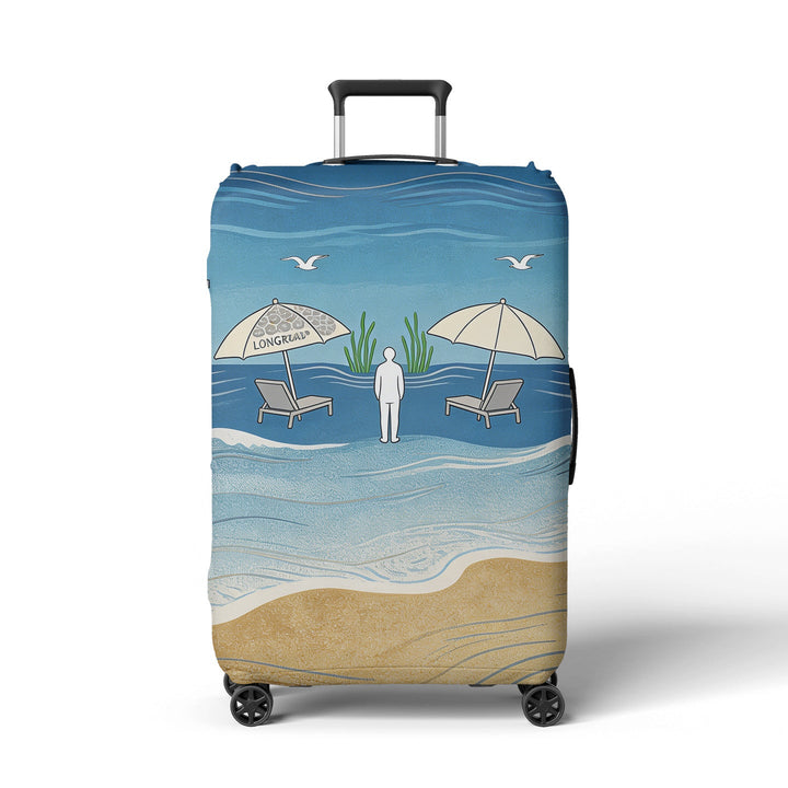 Women's suitcase cover with beach motif Kalsten