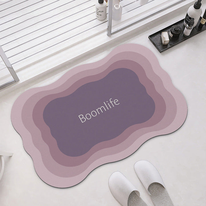 Contemporary Non-Slip Bathroom Mat