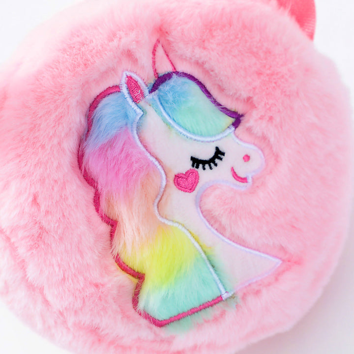 Plush shoulder bag with unicorn motif Kalsten