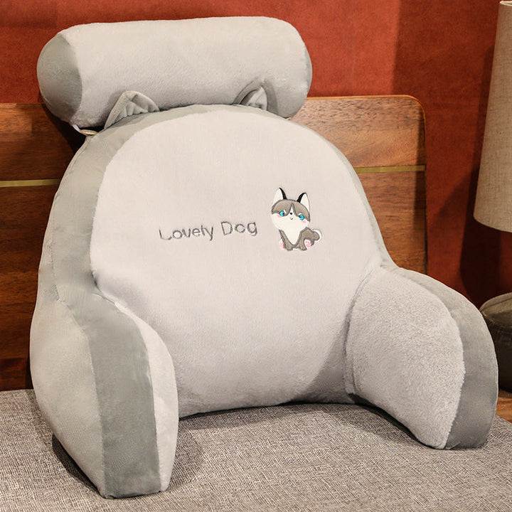 Plush back support cushion with cute rabbit motif Kalsten