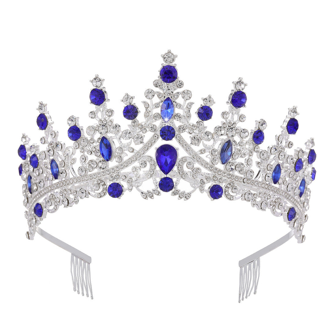 Ladies Rhinestone Tiara with Sparkling Gemstones Kalsten