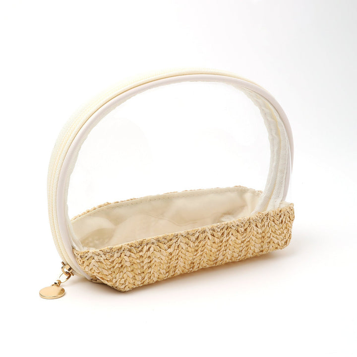 Transparent cosmetic bag with colorful bottom Kalsten