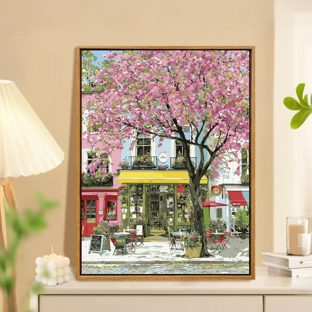 Charming Springtime Market Landscape Wall Art Kalsten