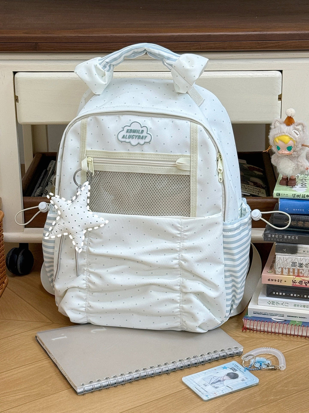 Fun and Stylish Polka Dot School Backpack