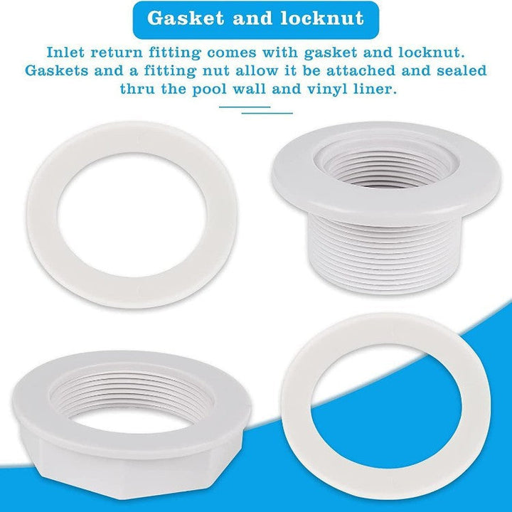 Adjustable threaded PVC toilet pan connector and waste flange adapter Kalsten