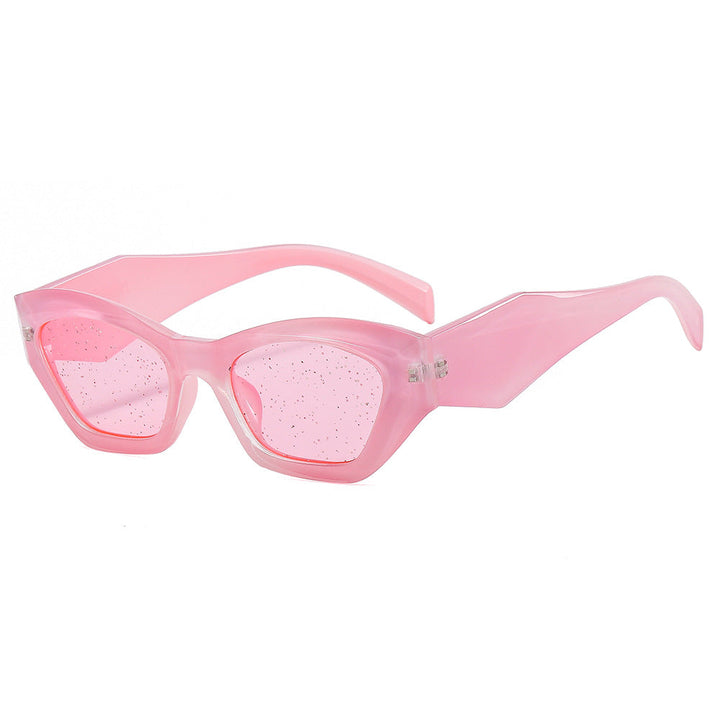 Women's geometric designer sunglasses with sparkling frame Kalsten