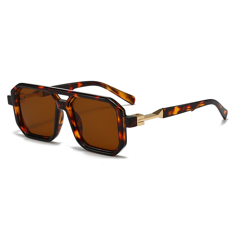 Ladies stylish oversized sunglasses with geometric frame Kalsten