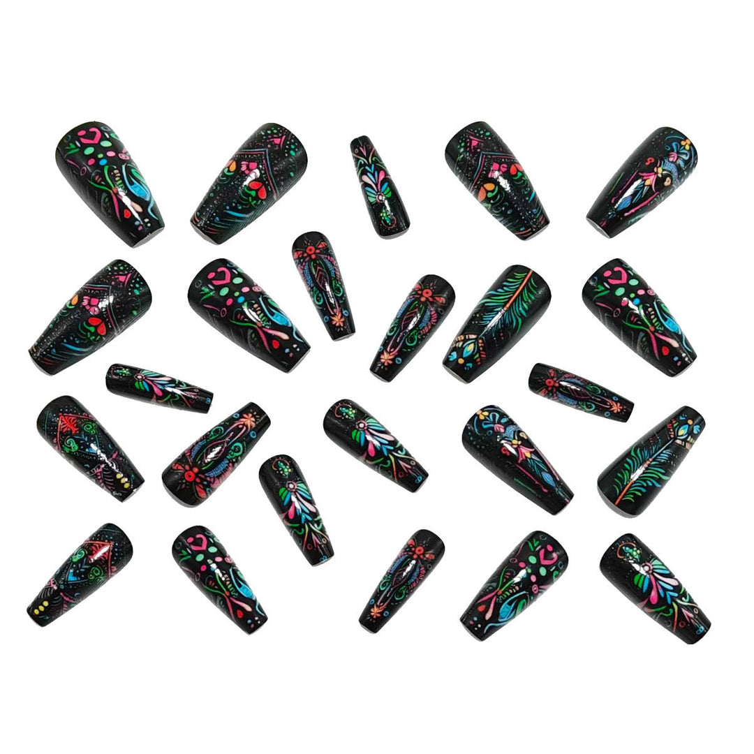 Artificial Nails in Creative Mandala Design Kalsten
