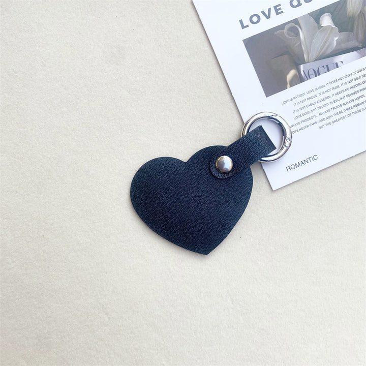 Leather Heart-Shaped Keychain kalsten