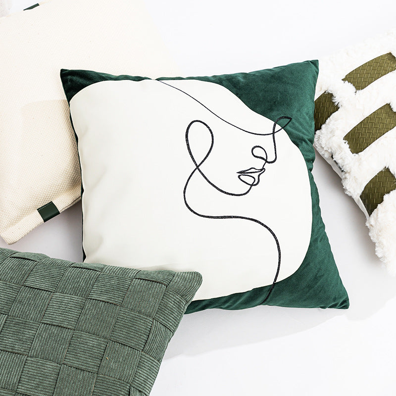 Women Decorative Pillowcase with modern minimalism and unique art design Kalsten