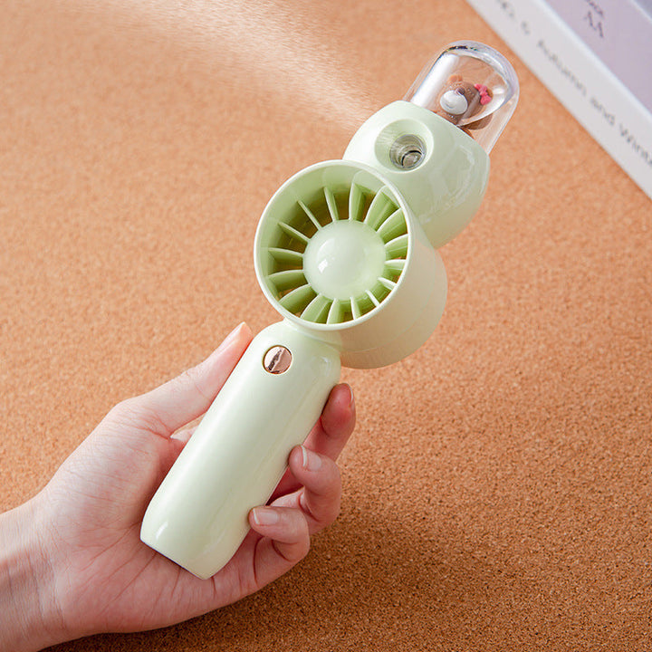 Women's Portable Hand Fan with Spray Element and Ergonomic Design Kalsten