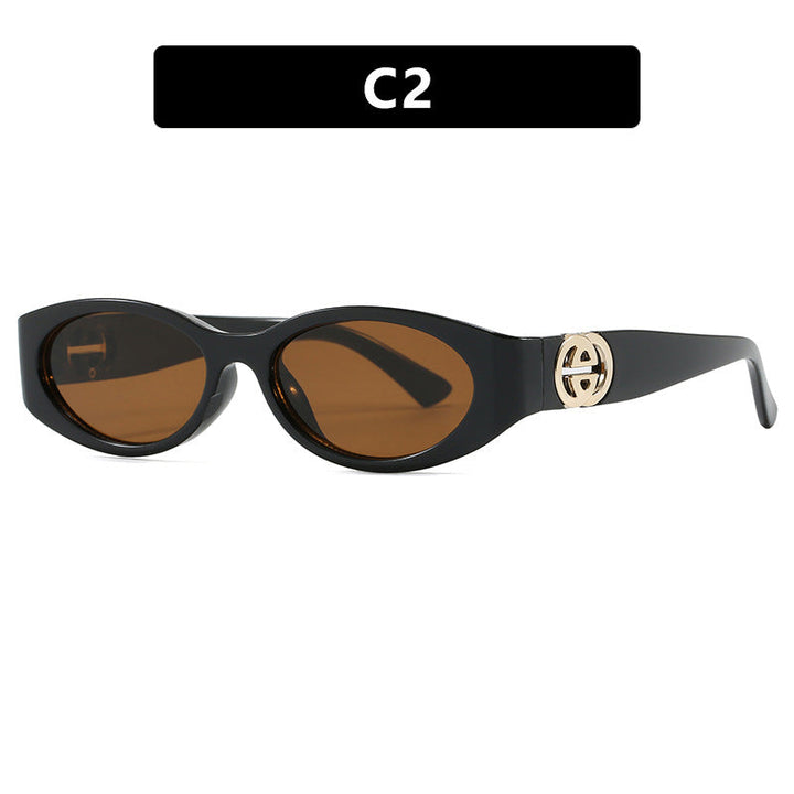 Women's fashionable cat-eye sunglasses with protective UV filter and luxurious accents Kalsten