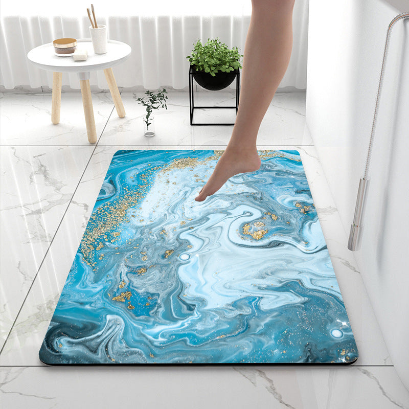 Soft Touch Marble Bath Mat Kalsten