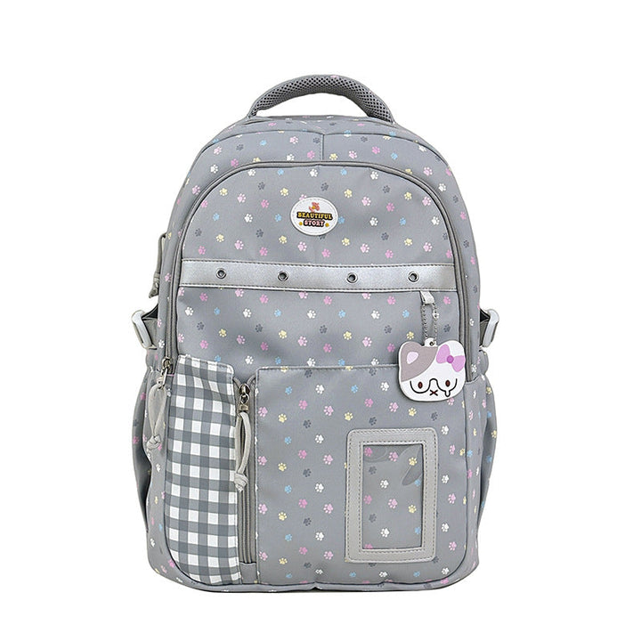 Floral Patterned Multi-Pocket Backpack kalsten