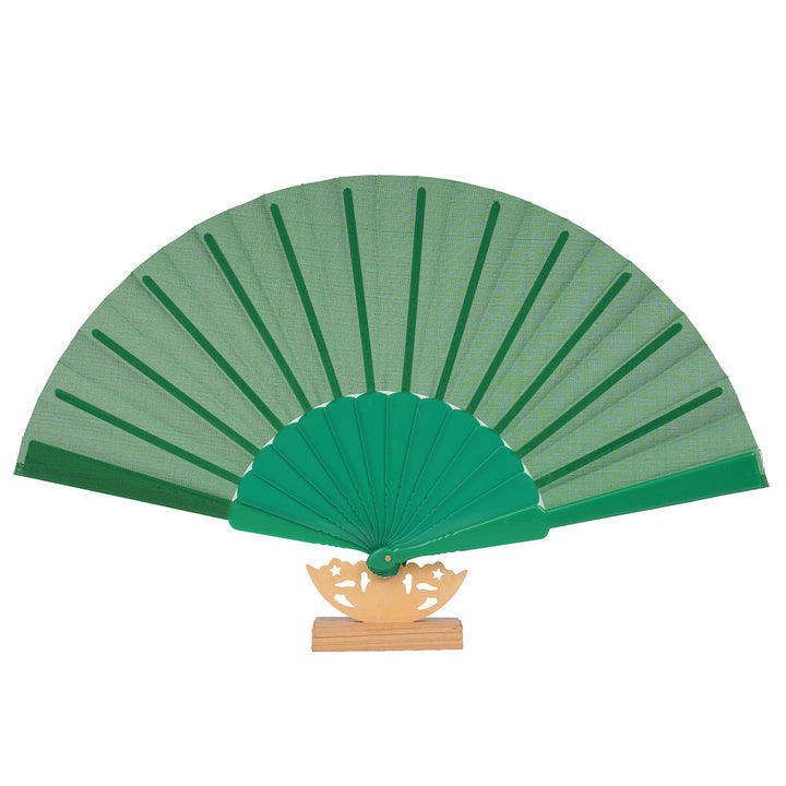 Ladies decorative fan with elegant wooden handle Kalsten