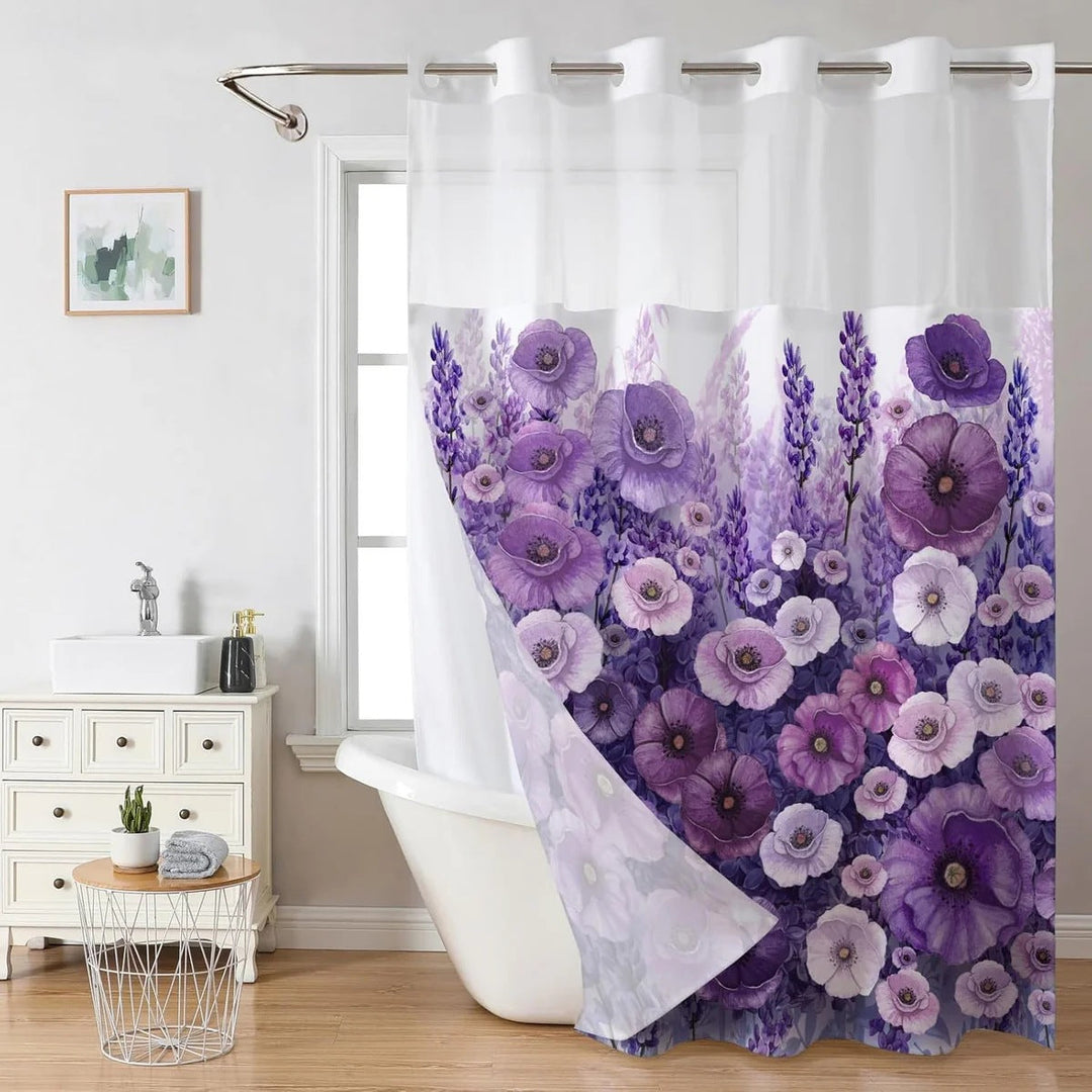 Artistic Floral Shower Curtain Kalsten
