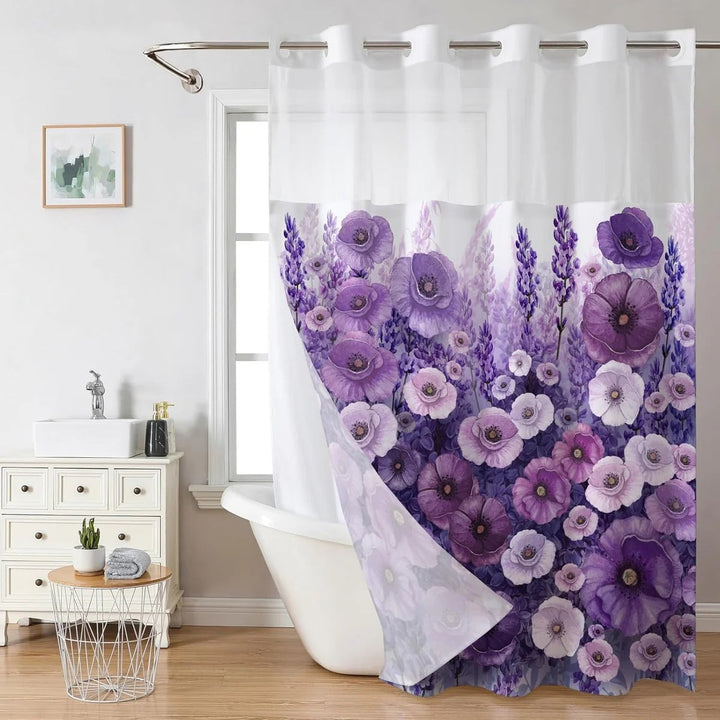 Artistic Floral Shower Curtain Kalsten
