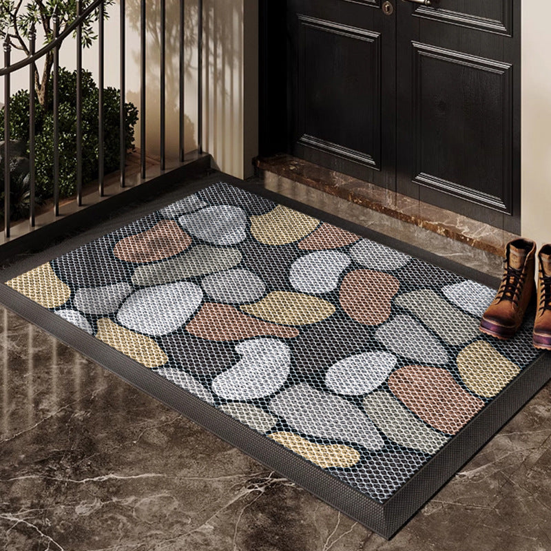 Decorative Stone Pattern Welcome Mat
