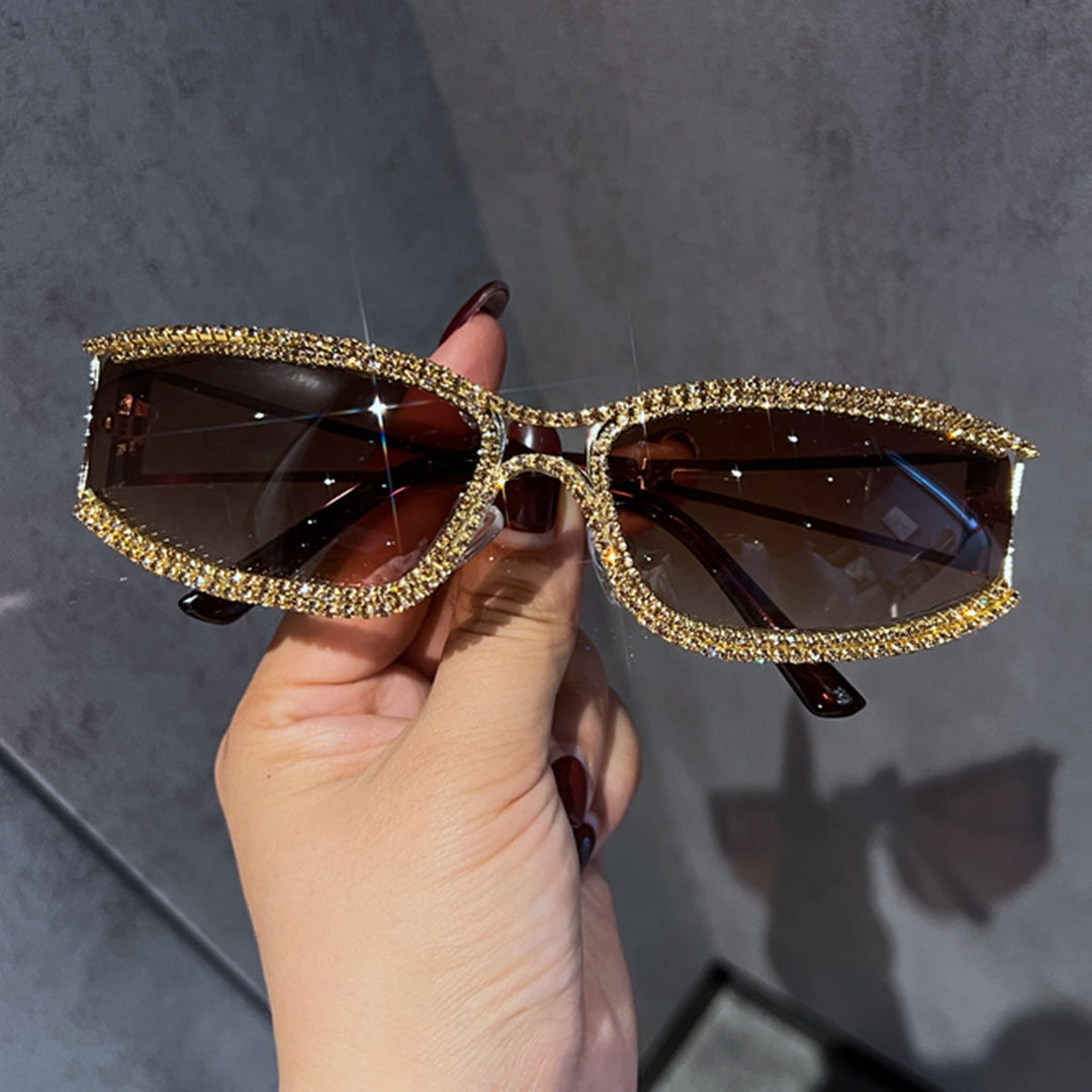 Ladies Glamorous Vintage Sunglasses with Rhinestone Trim Kalsten