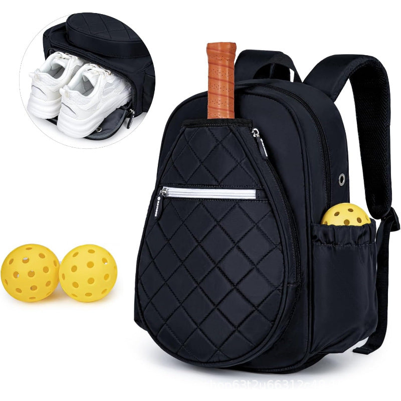 Sporty backpack with integrated shoe compartment and pockets for sports accessories Kalsten