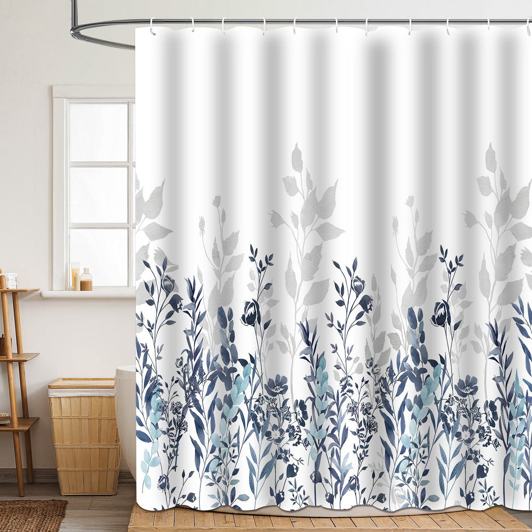Floral Patterned Bathroom Shower Curtain Kalsten