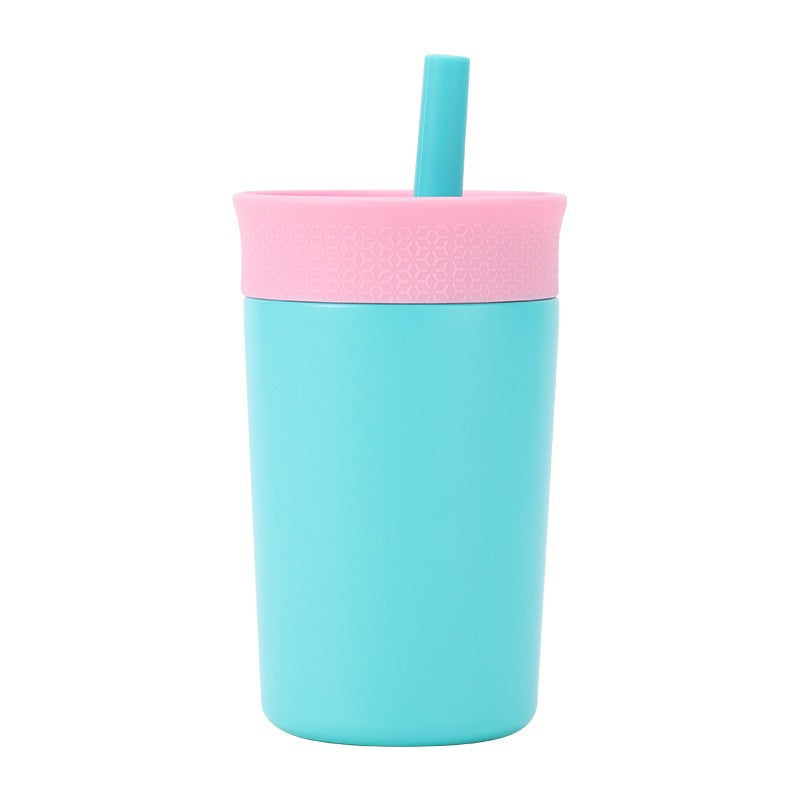 Women's practical insulated cup with integrated straw Kalsten