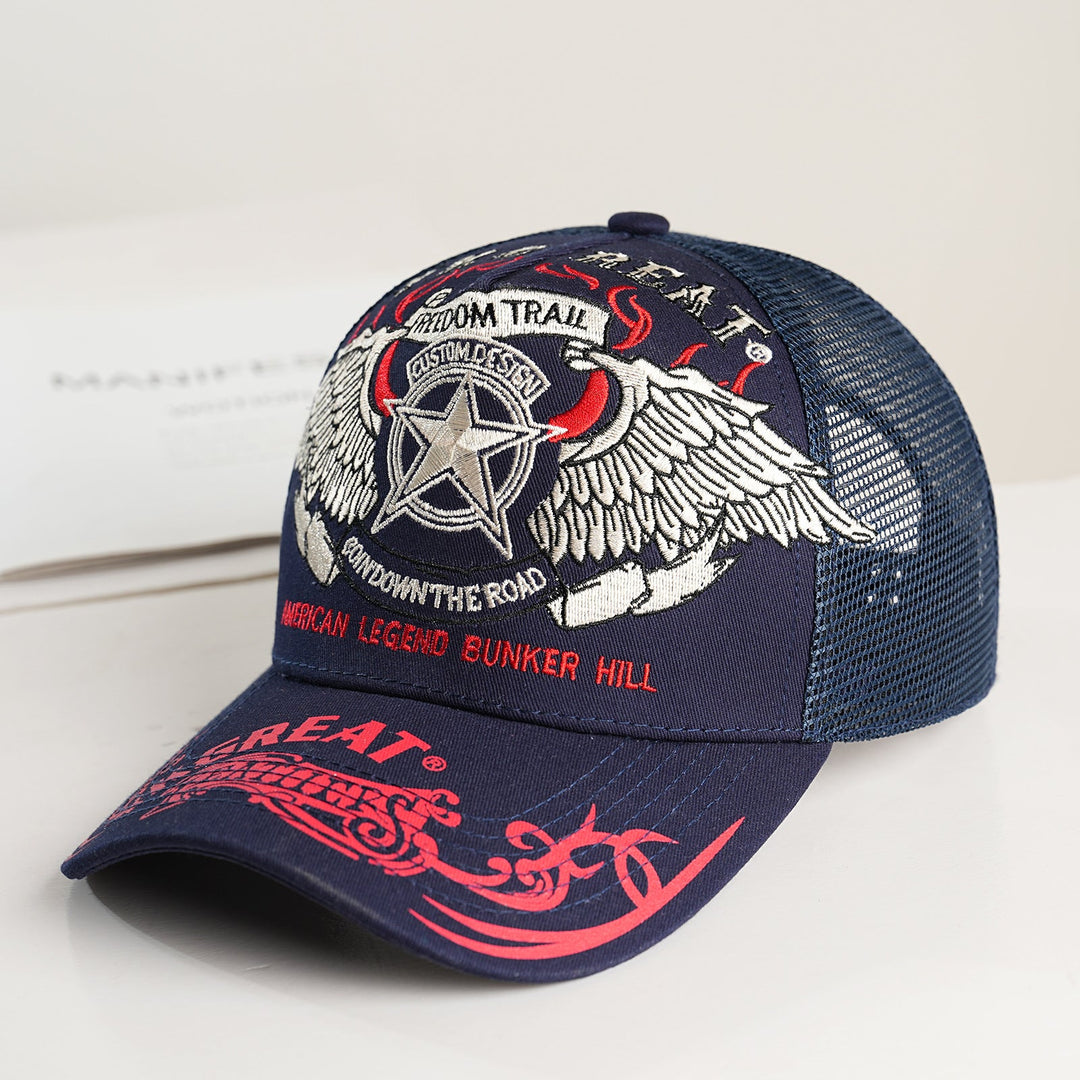 Unisex Trucker Cap with graphic design and breathable mesh Kalsten