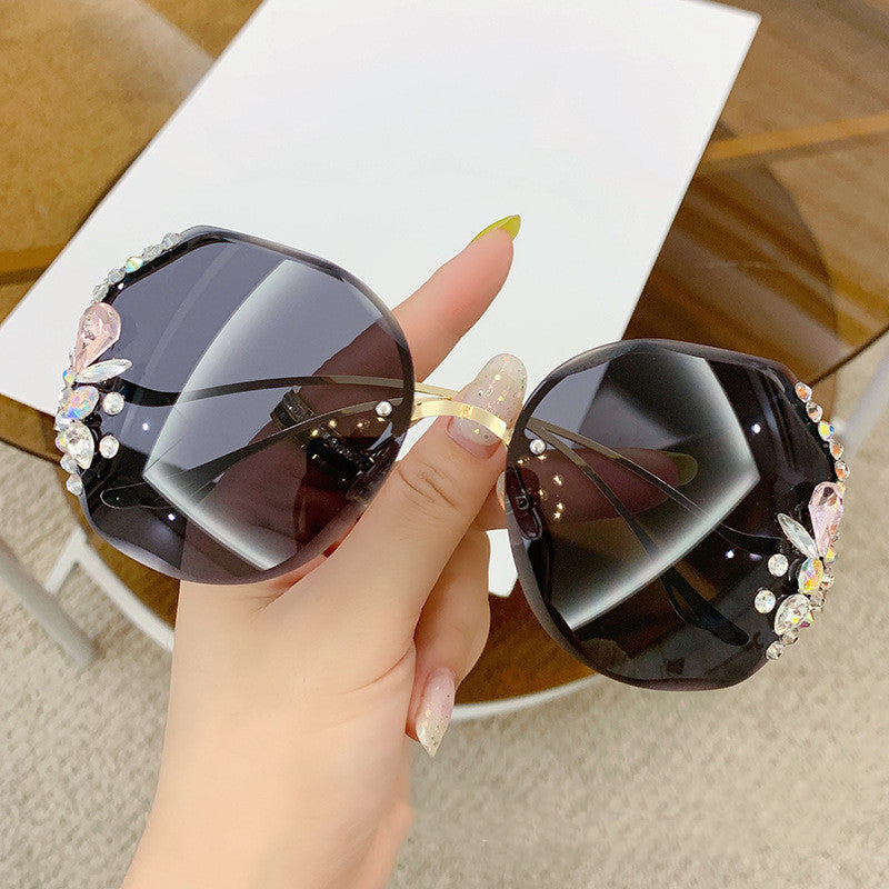 Women's Oversized Sunglasses with Decorative Stones Kalsten