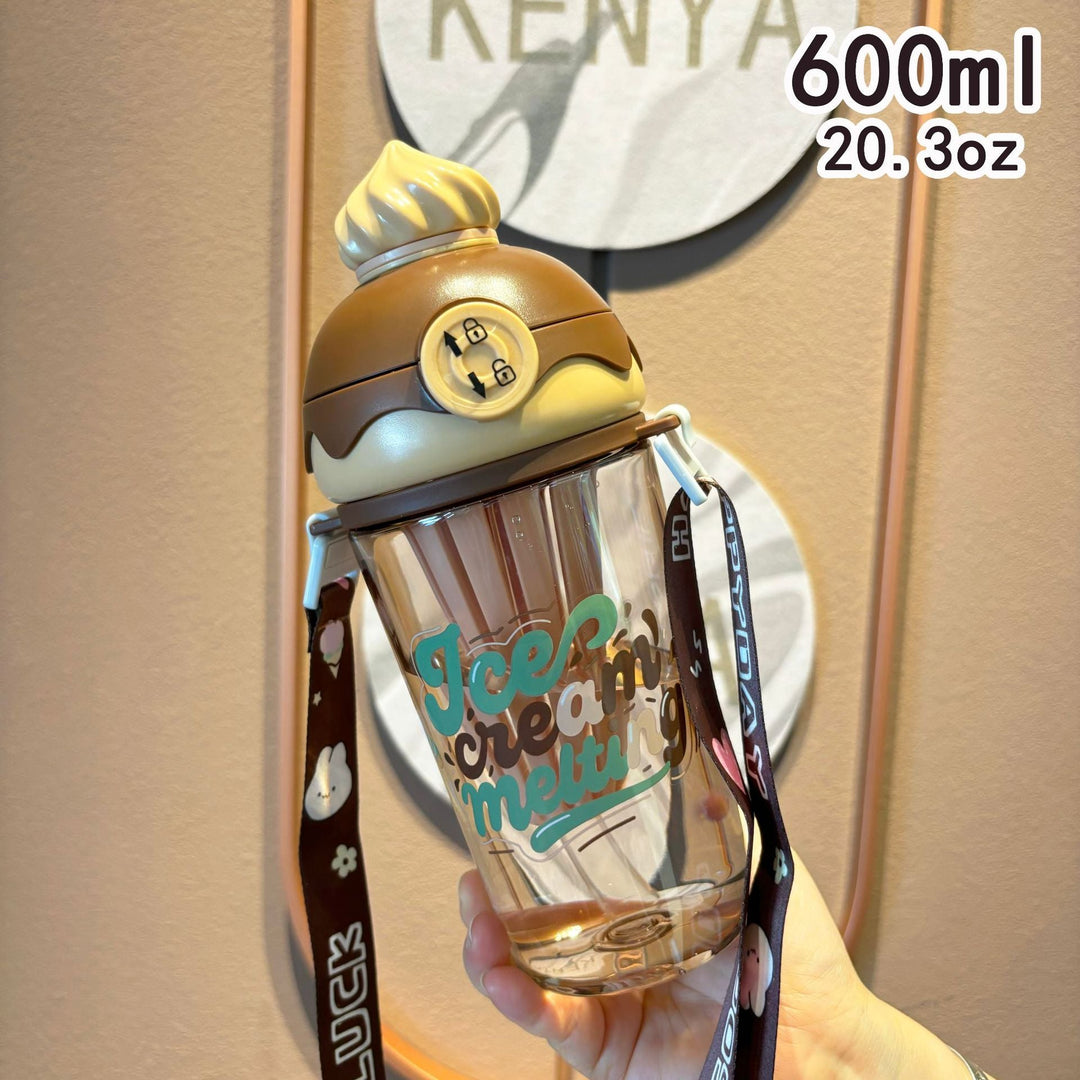 Ladies creative drinking bottle in ice cream design Kalsten