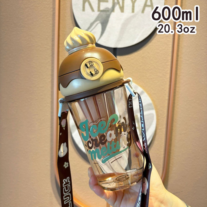 Ladies creative drinking bottle in ice cream design Kalsten
