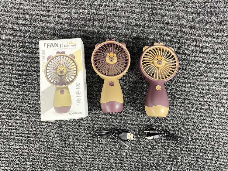 Unisex Portable Mini Hand Fan with Ergonomic Grip and USB Charging Function Kalsten