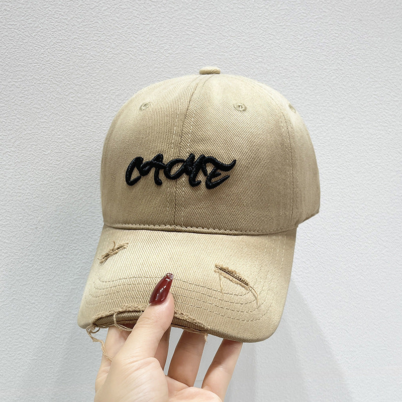 Men's Distressed Front Embroidered Baseball Cap Kalsten