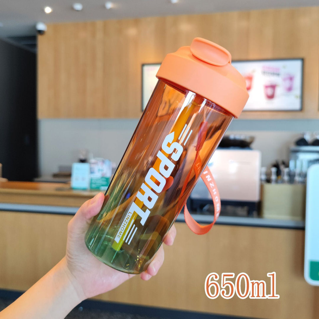 Women's sports water bottle with practical straw and carry function Kalsten