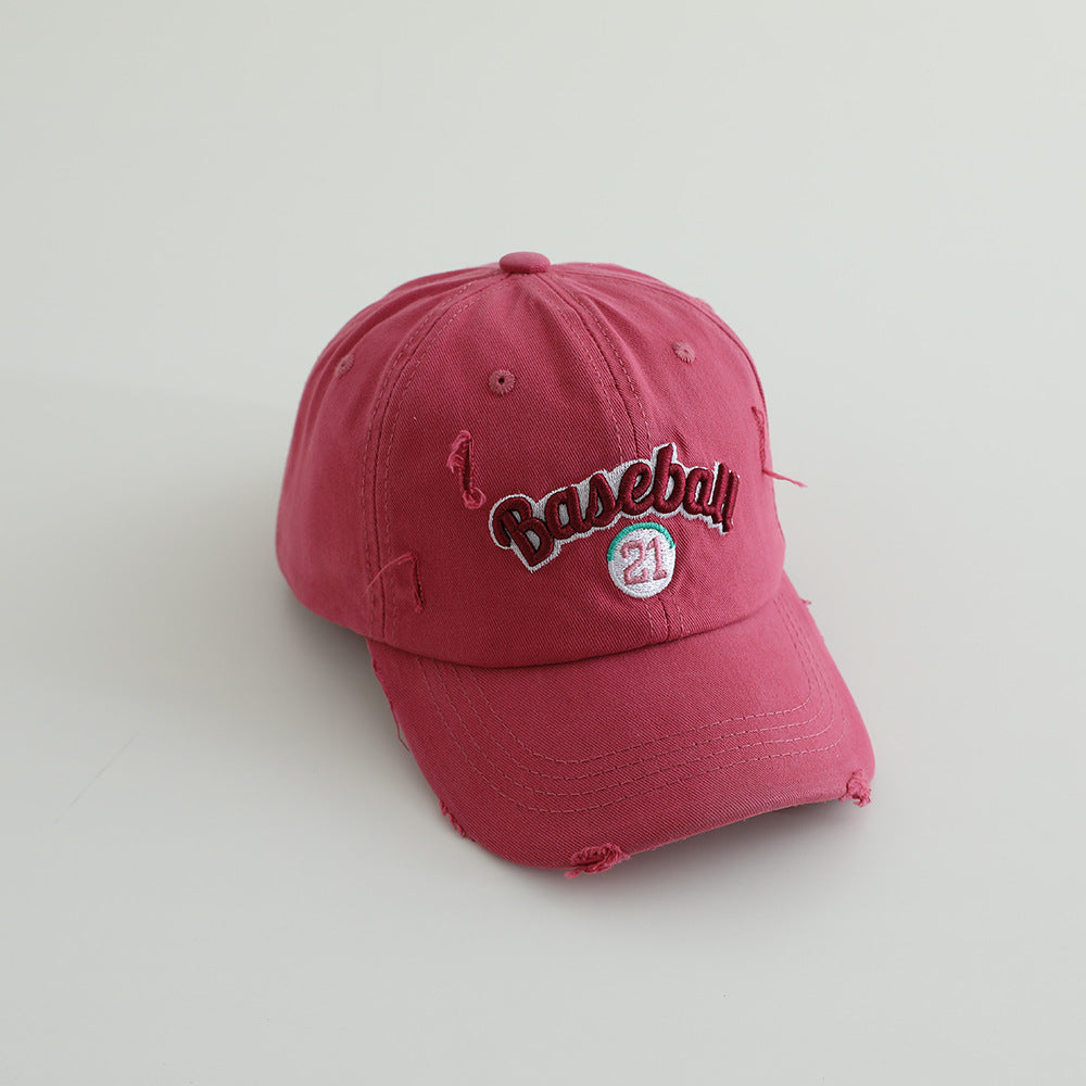 Men's Distressed Cotton Baseball Cap Kalsten